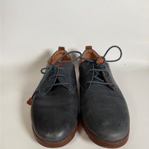 PIKOLINOS Navy and Brown Leather Oxfords
